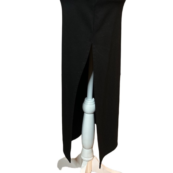 VICI Sleeveless Knit Black Bodycon Midi Dress - Picture 7 of 11